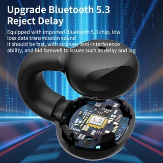 Tai nghe Bluetooth 5.3 kẹp tai MARBLEM, dẫn truyền xương HiFi Stereo, gọi đơn 1 bên, pin cực dài