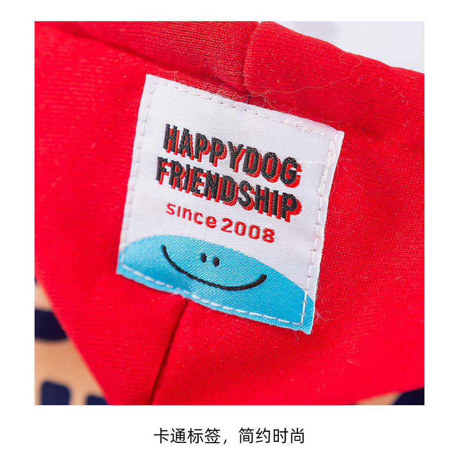 【Ready Stock】 Korean Pet Clothes Autumn and Winter Thin Sweater Hooded Two-Legged Cartoon Small Dog Bichon Poodle Dog Clothes RlcX