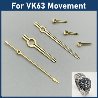 VK63 Đồng Hồ Tay Bạc Hoa Hồng Vàng 6 Tay Xanh Dạ Quang Phù Hợp Cho VK63 Thạch Anh Chuyển Động Đồng Hồ Phần Con trỏ / Phụ Kiện Kim