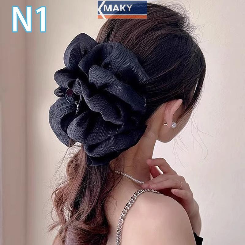 Onetimingcool Thanh Lịch Nơ Kẹp Tóc Nữ Tính Khí Lưới Thanh Lịch Thời Trang Phụ Kiện Tóc Cô Gái Tạo Kiểu Kẹp Tóc Mũ Đội Đầu VN