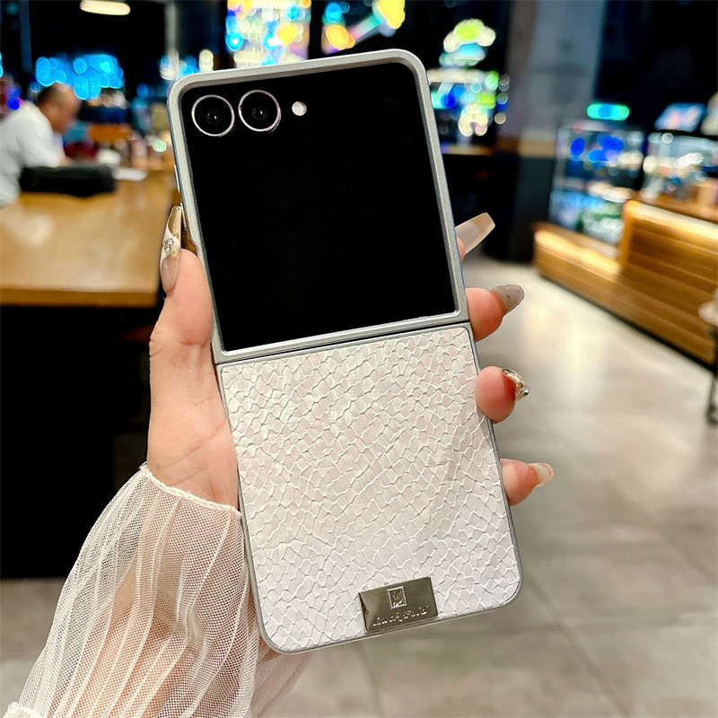 Ốp Điện Thoại Họa Tiết Dệt Gradient Cho Samsung Galaxy Z Flip 7 Flip 6 Flip 5 Flip 4 Z Flip 7 6 5 4 3 Ốp Lưng Bảo Vệ