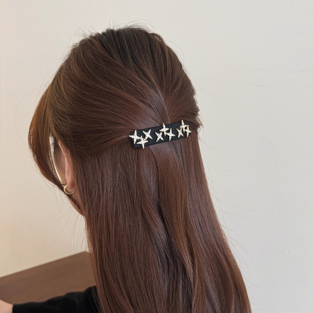 Kẹp Tóc Nữ Sáng Bóng Kim Cương Giả Ngôi Sao Kẹp Tóc BB Clip