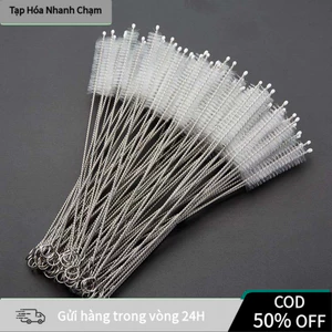 【COD】SET 5-10 Que Cọ Ống Hút Inox Dày - Dụng Cụ Vệ Sinh Ống In Out Hồ Cá - Chổi Cọ Bình Nước Cao Cấp