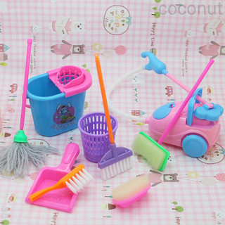 Bộ chổi lau nhà Mini - 9 dụng cụ làm sạch đồ chơi cho trẻ em
