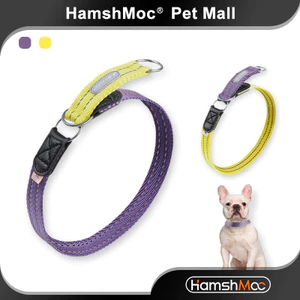 HamshMoc Cổ áo huấn luyện chó Cấu trúc bán P Tự động điều chỉnh chịu lực phản quang cho tất cả các giống