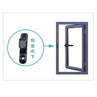 Mới Nóng Đa Năng Cửa Sổ Tay Cầm Khóa Cửa Sổ Khóa Bánh Xe Tay Cầm Phần Cứng Đen Đồ Nội Thất Cửa Và Cửa Sổ Tay Cầm