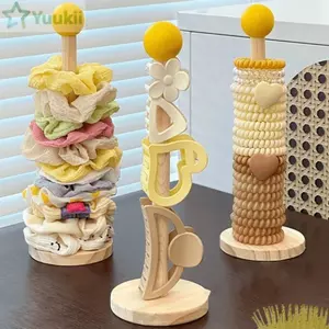 Giá đỡ vòng tóc YUUKII, Giá đựng dây treo tường bằng gỗ, Giá đựng đồ trang sức đa chức năng sáng tạo Phòng tắm