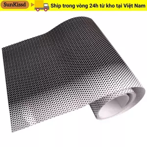 Tấm Che Nắng Ô Tô SUNKISSD, Miếng Dán Kính Chắn Gió Lưới Đen 1M, Dễ Dàng Lắp Đặt Họa Tiết Trang Trí Chống Tia UV Cửa Sổ Phía Trước Tint Phim Tự Động Sử Dụng