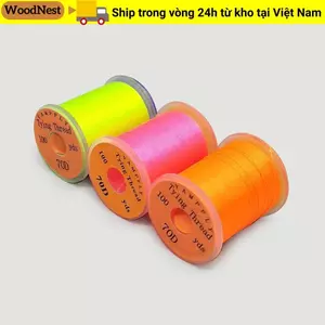 Dòng chỉ buộc ruồi WOODNEST, Dây câu cá cuộn dây cao cấp, Dây câu cá hồi siêu mạnh Bass