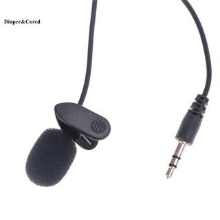 DIAPER & CORED 3.5mm Mini Studio Speech Micrô Clip cho PC Desktop Notebook 1.5M YTH