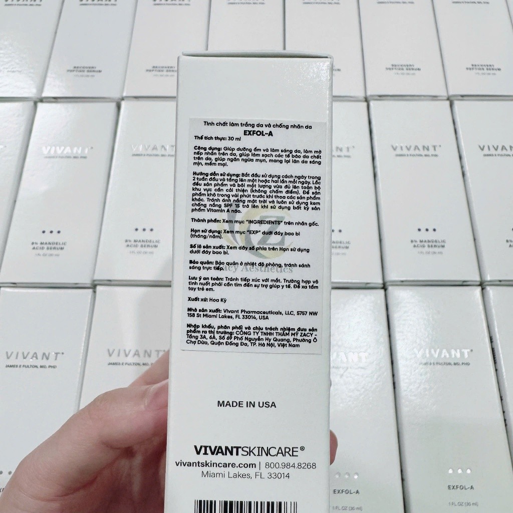 [HÀNG CÔNG TY] Tinh chất Vivant Skincare Exfol-A 30ml | Giảm Mụn, Căng Bóng, Sáng Da, Chống Lão Hoá