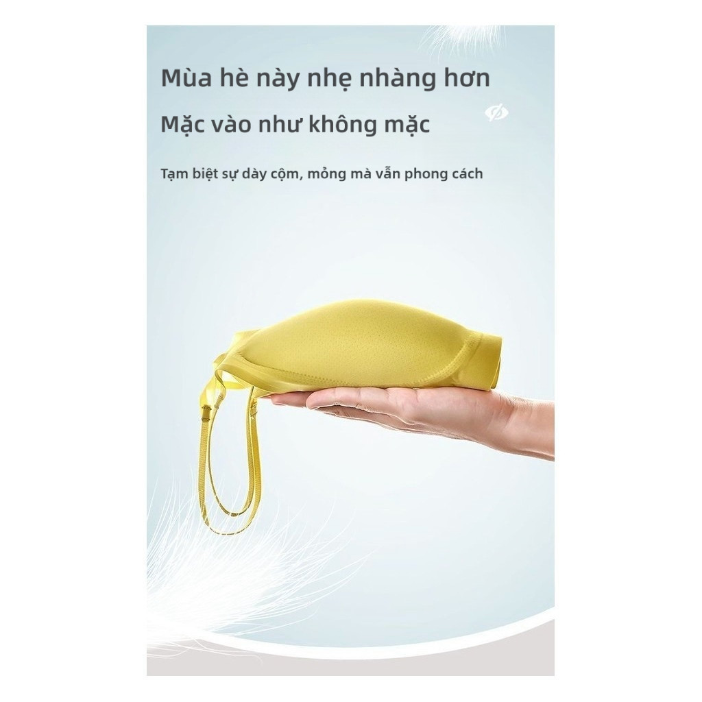 Áo ngực thiết kế một vai dành cho nữ, vải Nylon không dây, siêu mỏng, thoáng khí nhẹ, thấm mồ hôi, phong cách dễ thương.