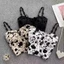 Áo Crop Top mỏng BRABRAA, Quần lót co giãn in hoa mùa hè, Áo ngực có đệm thời trang dành cho nữ Áo không tay