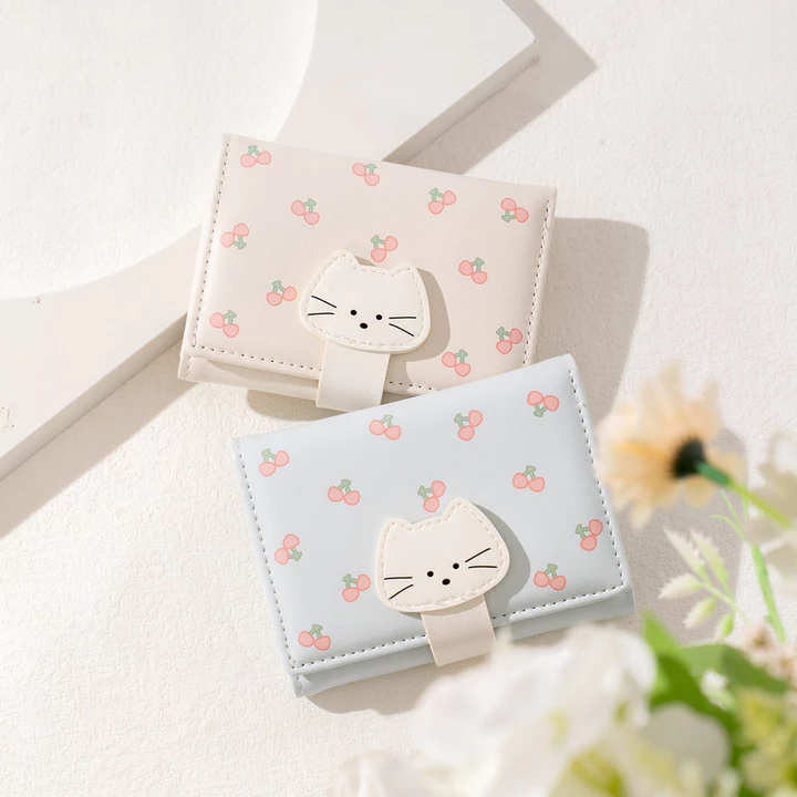 ví cầm tay nữ sang chảnh ví cầm tay nữ Yếu Tố Quạt Phong Cách Mới In Hình Tươi Sinh Viên Giảm 30% Ví Ngắn Nữ Nhỏ Mini Dễ Thương Ví Đựng Tiền Xu Ví