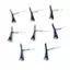 PNPIA- 10 Chiếc 4cm Bla Kim Loại Tóc Có Đầu Mùa Xuân Cá Sấu Kẹp Cho Handmade DIY Cơ Bản Đa Năng Kẹp Tóc Sáng Tạo Mũ