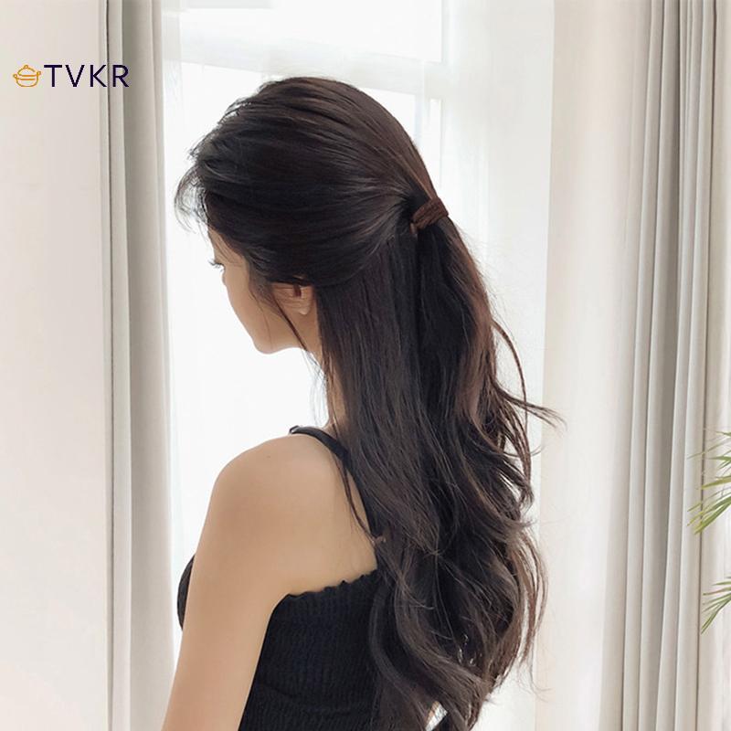 TVKR 100 Chiếc Dây Buộc Tóc Cho Nữ Bé Gái Băng Đô Quấn Tóc Cao Su Đàn Hồi Cao Dây Buộc Tóc Đuôi Ngựa Giá Đỡ Scrunchies Accessorie OIK