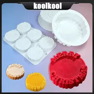 Kool Khuôn Silicon Cho HAPPY SINH NHẬT CHRISTMAS Bánh Thư Khuôn Nướng Bánh Sáng Tạo