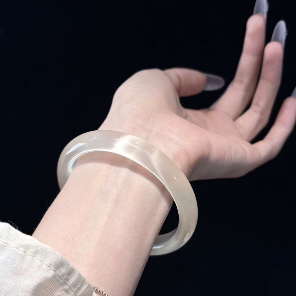 Vòng tay đá mắt mèo mờ cao cấp