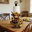 Hộp đựng khăn giấy Mặt bàn 2D Flat Highland Cow Design Hộp đựng khăn giấy cuộn đứng để sử dụng tại nhà