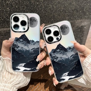Ốp lưng silicone cao cấp in họa phong cảnh núi tuyết, bền đẹp được giới trẻ nam Bảo Camera iPhone 17/16/15/14/13/12/11