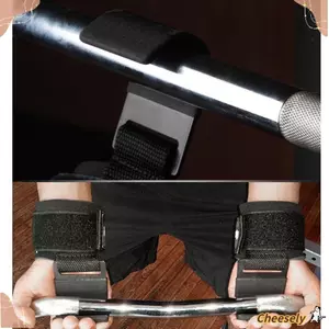 Dây đeo nâng cổ tay CHEESELY, Dây đeo cổ tay có thể điều chỉnh bằng kim loại Neoprene, Huấn luyện sức mạnh Di động Móc khóa tập thể dục Dây đeo