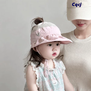 Mũ trẻ em CQCJ, Mũ che nắng vành rộng thoáng khí, Mũ che nắng khô nhanh dễ thương mùa hè