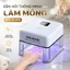 Máy sấy móng tay cảm biến thông minh LED UV công suất cao sạc được hiển thị số để bàn sấy nhanh móng giả gia đình