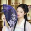 Cổ Lụa Gấp Quạt Nữ Đầu Lụa Phong Cách Trung Hoa Vừa Cao Cấp Quạt Bán Trong Suốt Gấp Di Động Thủ Công Vũ Quạt