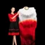 Quạt Khiêu Vũ Cổ Điển Dance River of Life Yangko Wanjiang Fan Dance Silk Red Crimson Gradient Long Silk Fan