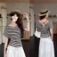 Pure Desire Style Back Rỗng xếp ly Áo thun ngắn tay eo hẹp dành cho nữ mùa hè Slim-Fit Slimmer Look Top