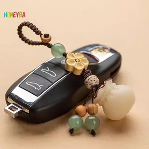 < Honeyba > Dây chuyền điện thoại hoa Luy Bodhi sáng tạo Phong cách Trung Quốc Good Lu Fortune Bodhi Mặt dây chuyền Điện thoại quyến rũ Trang trí đẹp