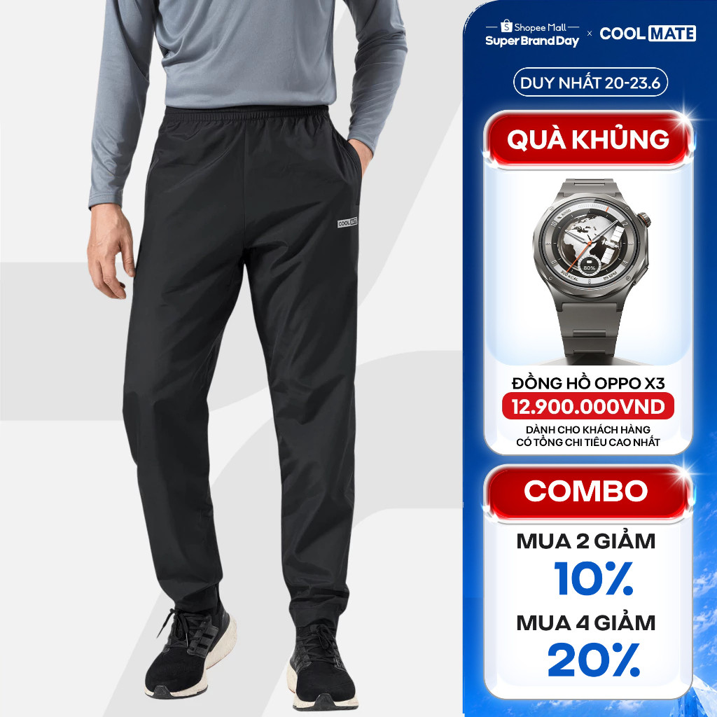 [MUA 4 GIẢM 20%]Quần dài Jogger thể thao nam Daily Wear trượt nước, chống UV, cản gió nhẹ thoáng mát Coolmate