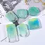 DIY Móc Khóa Mặt Dây Chuyền Khuôn Silicon DIY Mặt Dây Chuyền Pha Lê Nhựa Epoxy Khuôn Tròn Hình Chữ Nhật Mặt Dây Làm Đồ Trang Sức [Mina]