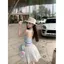 Pure Desire Thiết kế cổ chữ V Niche Gợi cảm Cổ chữ V Màu sắc tương phản Áo len dệt kim cổ chữ V mùa hè Phong cách mới hàng đầu dành cho nữ