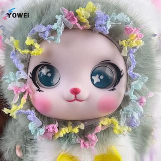 YOWEI Ngọt Ngào Phong Cách Cổ Tích Ren Thỏ Sang Trọng Vinyl Búp Bê Móc Khóa Cho Bapa Mặt Dây Chuyền Treo Trang Trí Quà Tặng Sinh Nhật VN