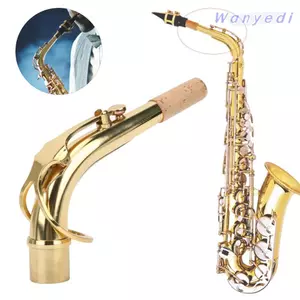 Ống cổ Saxophone WANYEDI, Vàng 2,45cm / 0,96in Đường kính cổng Alto Saxophone Cổ, Đồng thau cao cấp Alto Saxophone cho Alto Saxophones Sử dụng