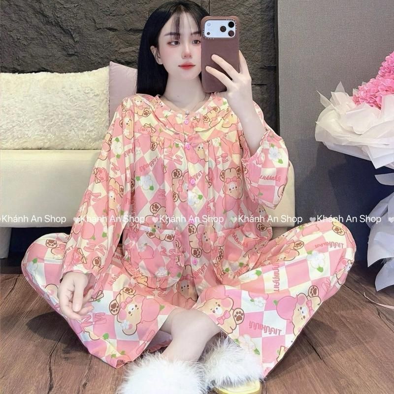 [ DEAL MỞ BÁN ] Hàng Mới Về KA107 Cao hơn 1m6 sẽ ngắn nên lên 1 size  - Đồ Bộ Tole Lanh Áo Cổ Tròn Phối Bèo Có Túi E17