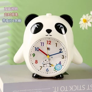 Nói Để Bàn Giọng Nói Đánh Thức Đồng Hồ Báo Thức Cô Gái Sinh Viên Báo Thức Đèn Ngủ Tắt Tiếng Dễ Thương Để Bàn Gấu Trúc Đồng Hồ Nam