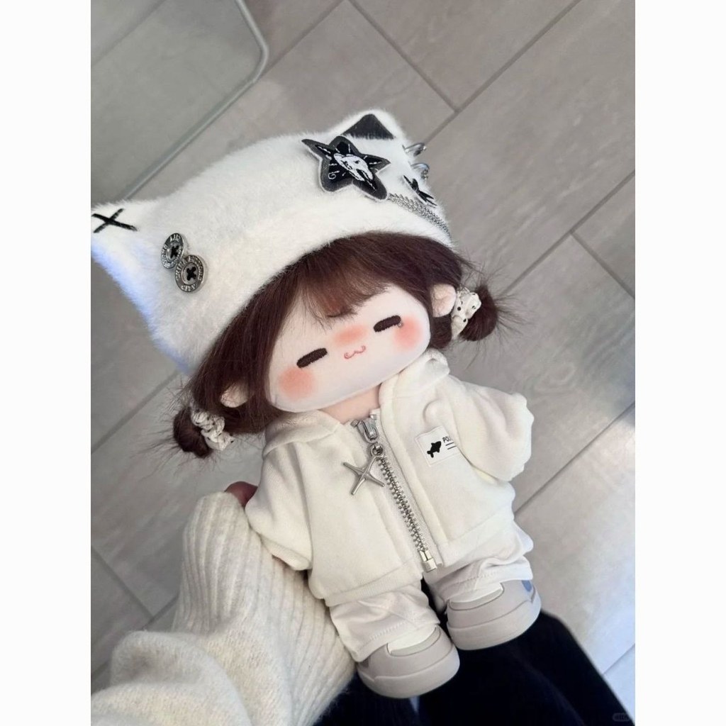 Bộ quần áo trẻ em 20cm Ichiban Quần áo búp bê Cotton không thuộc tính Mũ tai mèo dễ thương Thời trang Mặc tinh tế