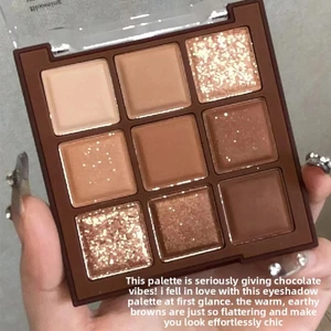 Bảng Phấn Mắt 9 Ô Tone Đất Thời Thượng Chất Phấn Mịn Lì Dễ Phối Màu Makeup Tự Nhiên Hằng Ngày