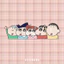 Crayon Shin-Chan Xe Miếng Dán Hoạt Hình Dễ Thương Mũ Bảo Hiểm Gương Chiếu Hậu Bình Nhiên Liệu Nắp Khối Trầy Xước Trang Trí Xe Hơi Miếng Dán