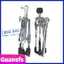 Guansfs Guansfs Dioche Chân đế trống bằng thép carbon mạ kẽm Dioche Chân đế có thể điều chỉnh độ cao Trục kép với miếng đệm chân cao su dày cho bộ câm (Cao 50-75cm)