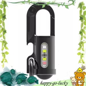 Đèn pin móc khóa có thể sạc lại Đèn pin móc khóa Mini chống nước Túi nhỏ gọn Đèn COB để làm việc ngoài trời màu đen