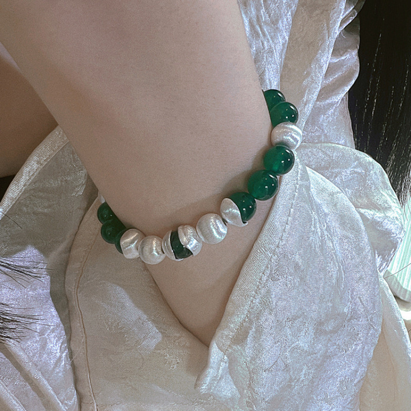 Vòng tay mã não và Chalcedony nữ phong cách Trung Quốc mới