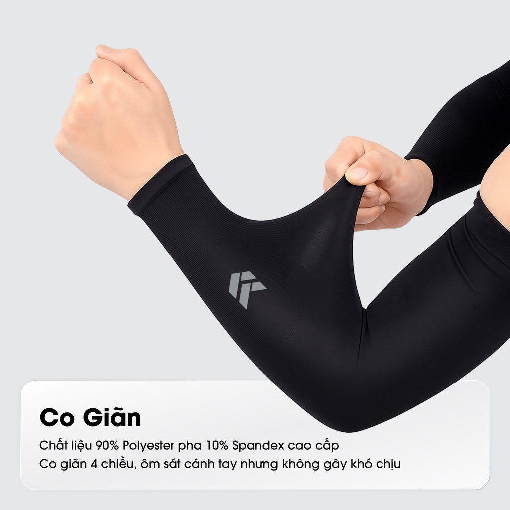 Ống Tay Chống Nắng Lụa Băng - Co Giãn Thoáng Khí Chống Tia UV Cho Nam & Nữ - GangTayChongNang03