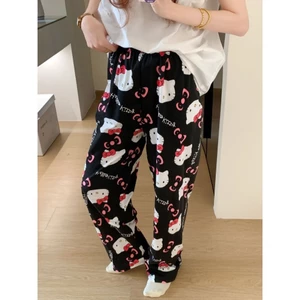 Kawaii Hoạt Hình Hello Kitty Quần Nữ Thường Ngày Mặc Ở Nhà Bộ Đồ Ngủ Mùa Hè