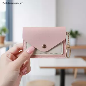 # HB # Ví ngắn nữ màu kẹo có ngăn đựng thẻ thiết kế mỏng chất lượng cao để sử dụng thực tế.