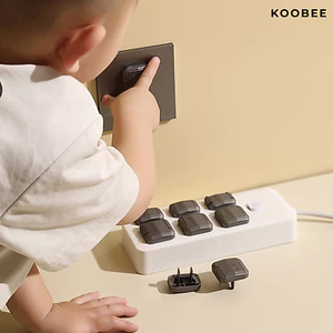 Combo 5 Bịt Ổ Điện Chống Giật 2 Chân KOOBEE Cao Cấp Giữ An Toàn Cho Bé Thoải Mái Vui Chơi (AT01)