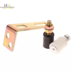 HL 1 Bộ Hướng Dẫn Bánh Xe Sân Cửa Tra Hướng Dẫn Con Lăn Cửa Trượt Hướng Dẫn Con Lăn Với L-Pillar Braet Con Lăn Nylon Đôi Có Thể Điều Chỉnh LMWU