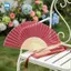 Quạt Gấp Tay Tre Phong Cách Trung Hoa 10 Inch Có Túi Organza Chống Mài Mòn Cho Đồ Trang Trí DIY VN